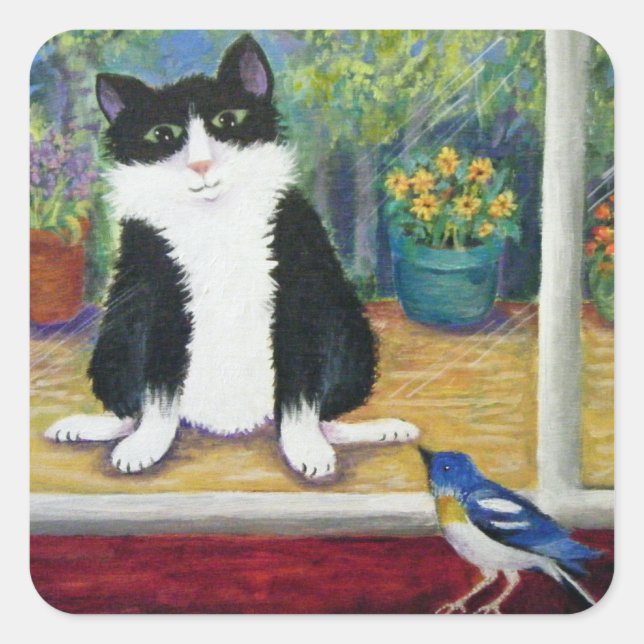 Safety glass square sticker (Front)