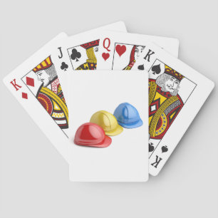 Safety helmets playing cards