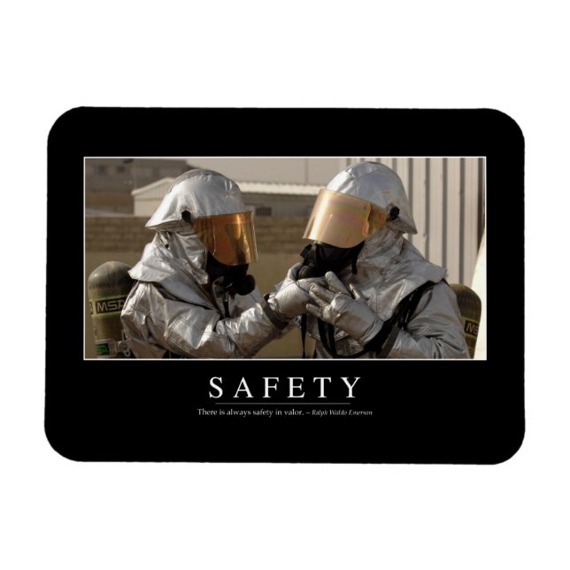 Safety: Inspirational Quote Magnet (Horizontal)