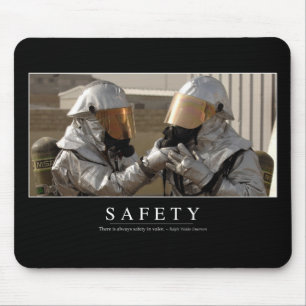 Safety: Inspirational Quote Mouse Mat