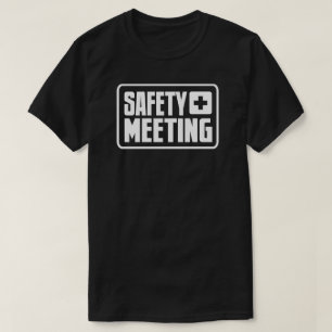 Safety Meeting Black T-shirt