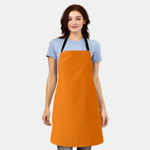 Safety Orange Solid Colour Apron