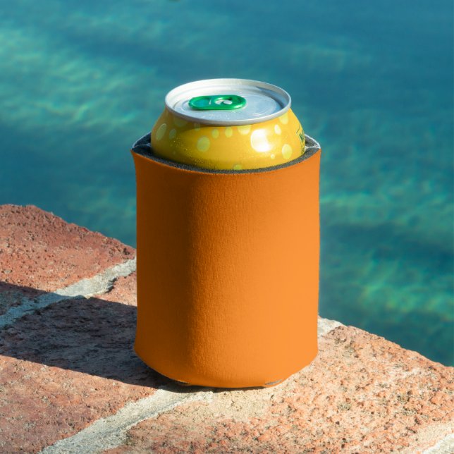 Safety Orange Solid Colour Can Cooler (In Situ Pool)