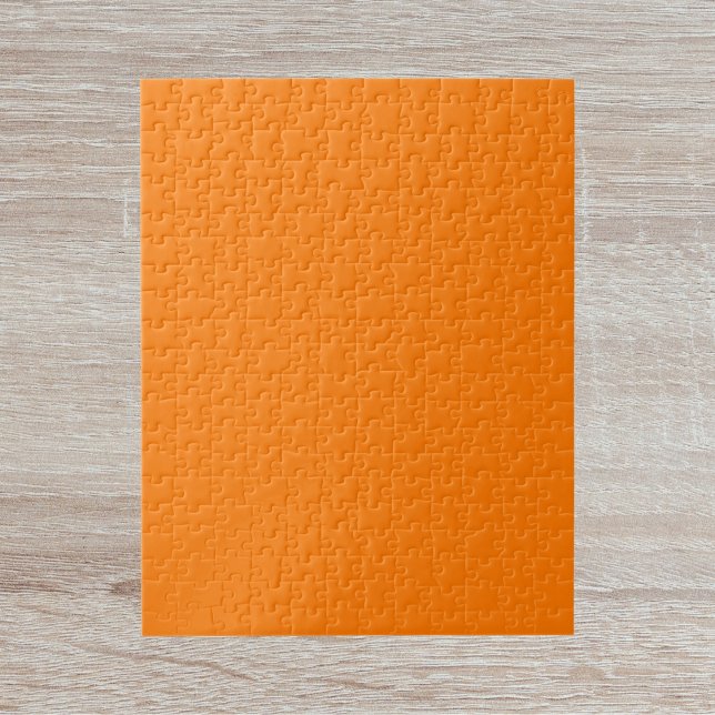 Safety Orange Solid Colour Jigsaw Puzzle (Creator Uploaded)