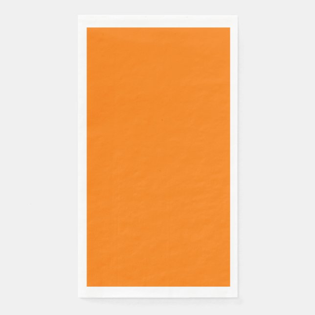 Safety Orange Solid Colour Napkin (Front)