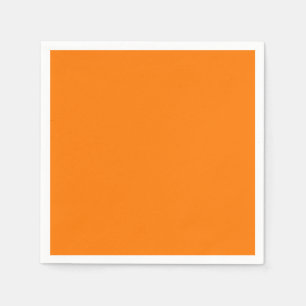 Safety Orange Solid Colour Napkin