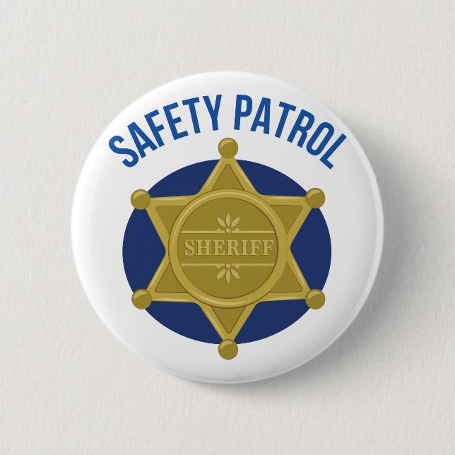 Safety Patrol 6 Cm Round Badge (Front)