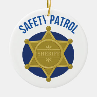 Safety Patrol Ceramic Tree Decoration