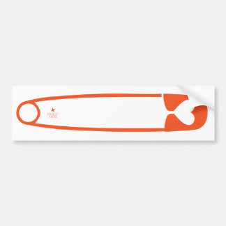 Safety Pin Bumper Sticker