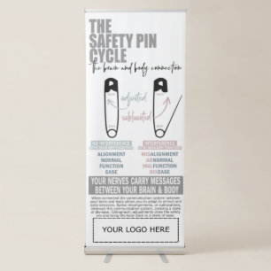 Safety Pin Cycle, Chiropractic Poster, Chiro Retractable Banner