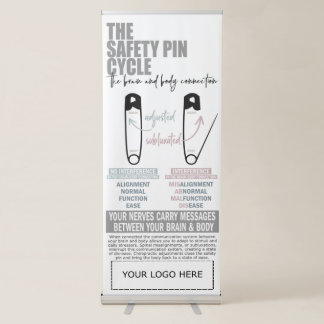 Safety Pin Cycle, Chiropractic Poster, Chiro Retractable Banner