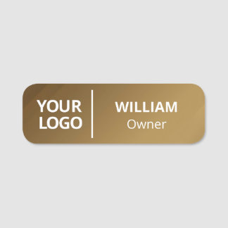 Safety Pin Name Tag or Magnetic with Custom Logo