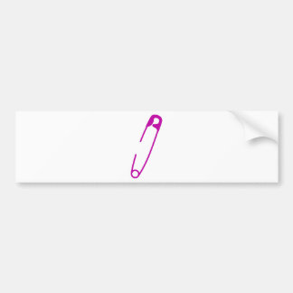 Safety Pin Purple Bumper Sticker