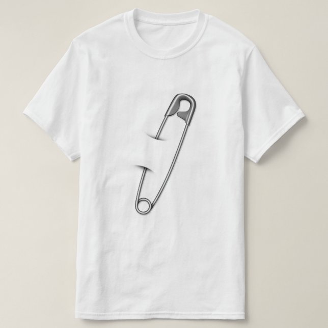 Safety Pin Silent Protest T-Shirt (Design Front)