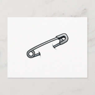Safety pin solidarity postcard