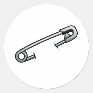 Safety pin solidarity sticker