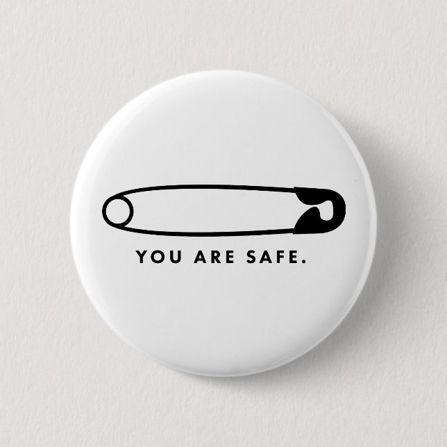 Safety Pin - You Are Safe. Button (Front)