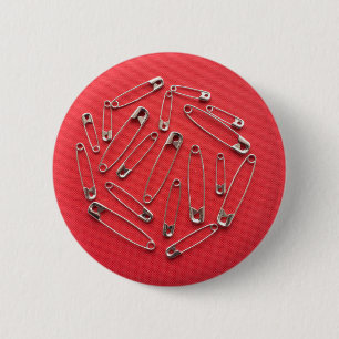 Safety-pins 6 Cm Round Badge