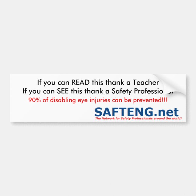 Safety Professional 1 Bumper Sticker (Front)