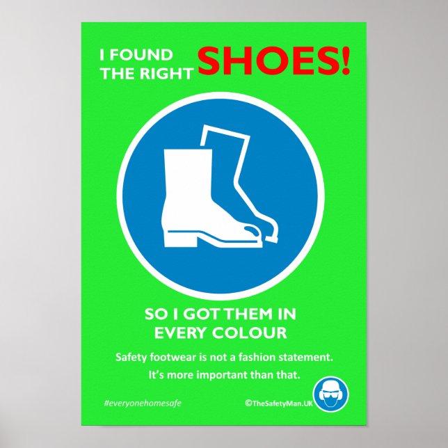 Safety shoe Fashion Poster (Front)