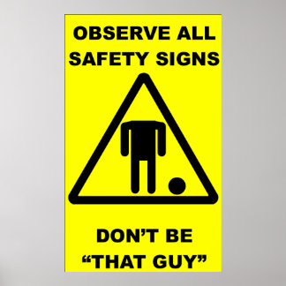 Safety Sign Warning