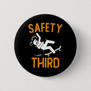 Safety Third 6 Cm Round Badge