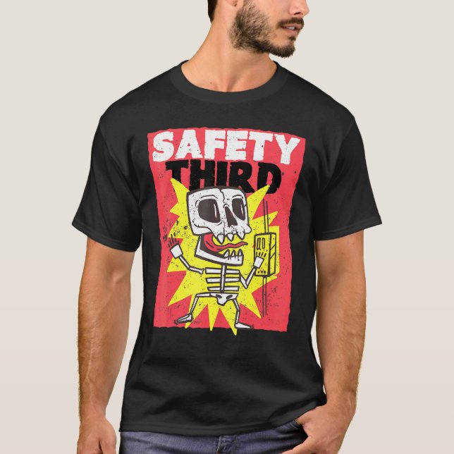 Safety Third Graphic Electrical Home Repairs T-Shirt (Front)