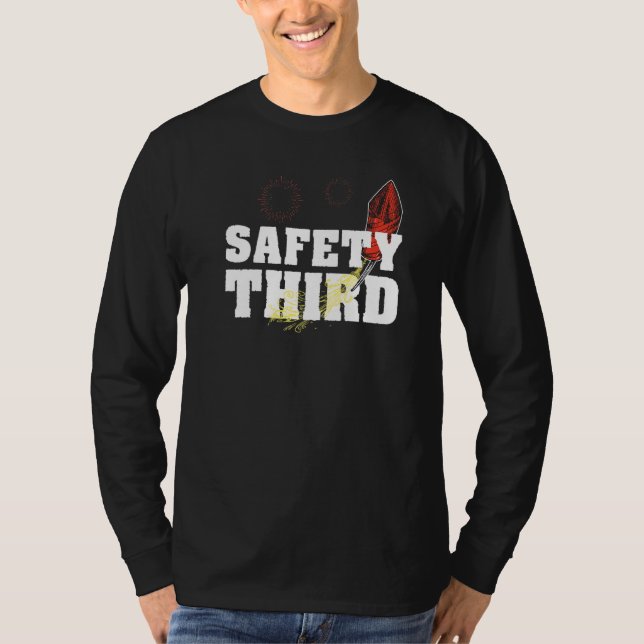 Safety Third Pyrotechnics Fireworks Certified Pyro T-Shirt (Front)