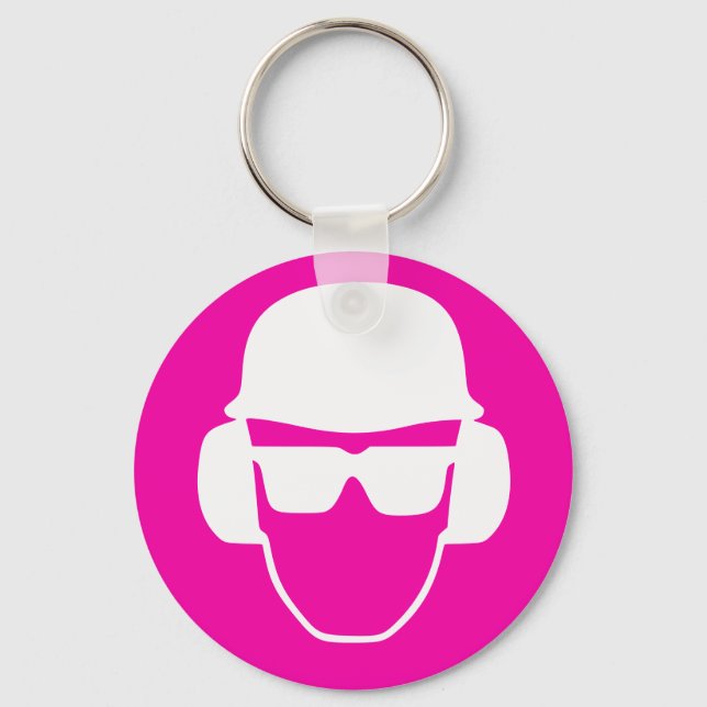 #SafetyGirl branded merchandise Key Ring (Front)