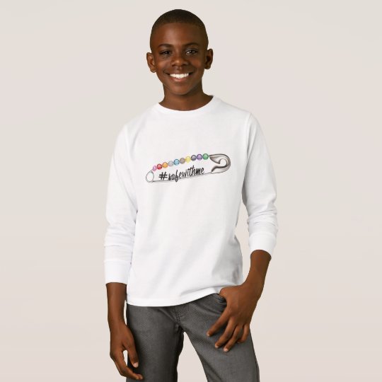 #SafeWithMe Boy's Long Sleeve T-Shirt