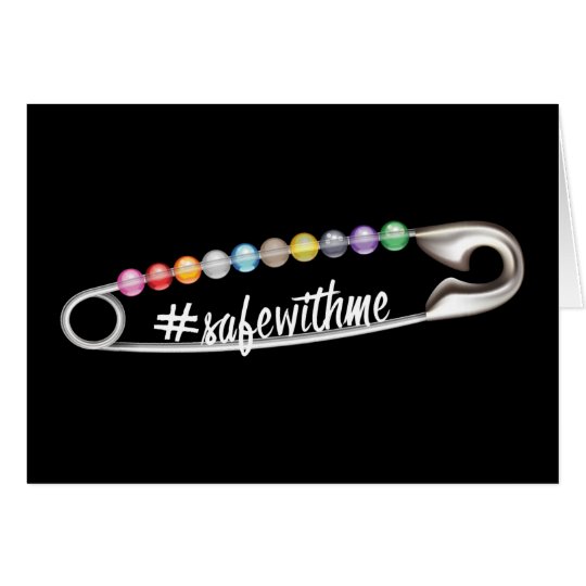 #SafeWithMe Dark Greeting Card