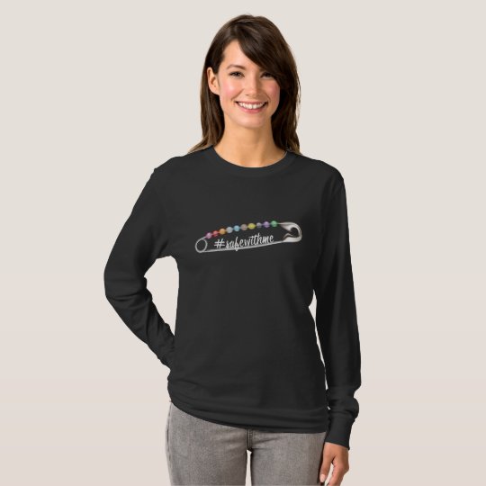#SafeWithMe Dark Women's Long Sleeve T-Shirt