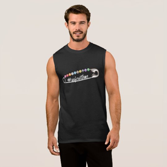 #SafeWithMe Men's Dark Muscle Tank