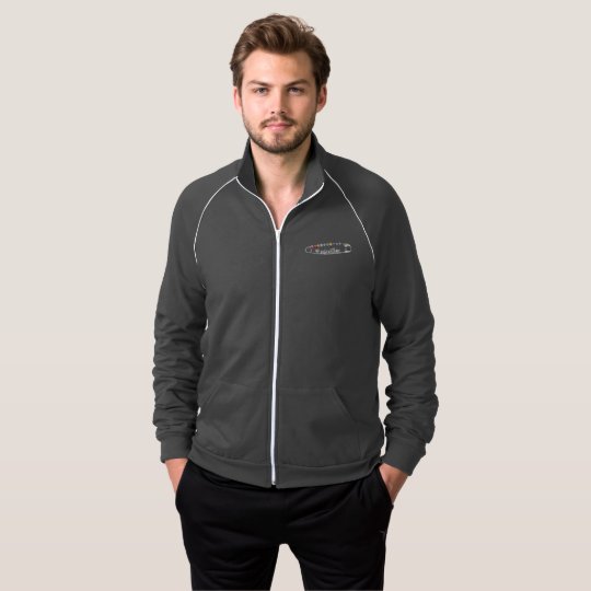 #SafeWithMe Men's Dark Zip Track Jacket