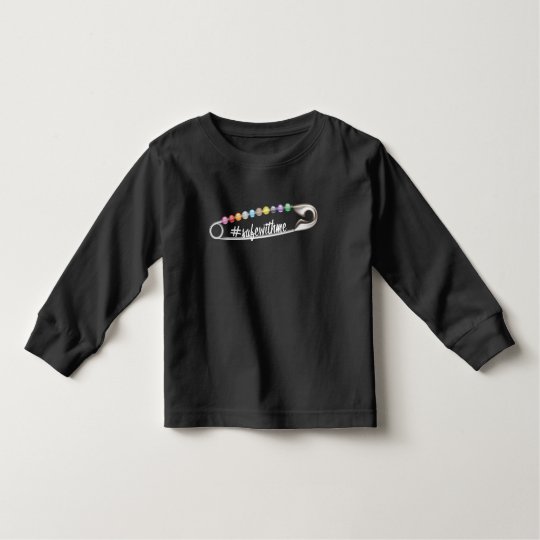 #SafeWithMe Toddler Dark Long Sleeve T-Shirt