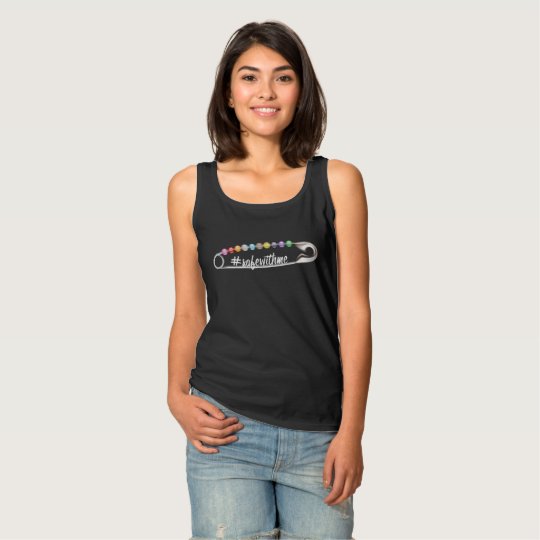 #SafeWithMe Women's Basic Dark Tank Top