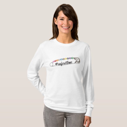 #SafeWithMe Women's Basic Long Sleeve T-Shirt
