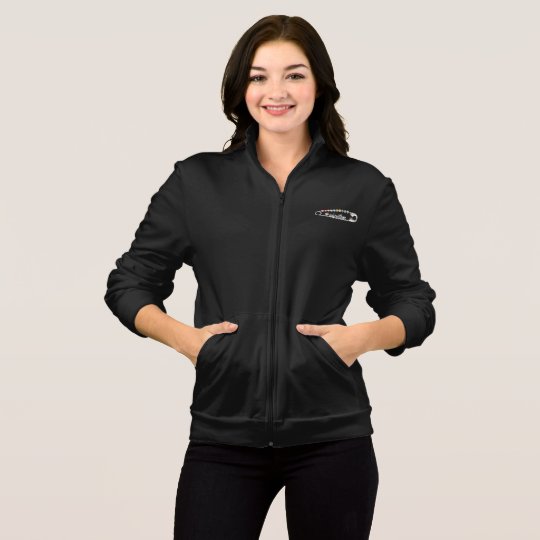#SafeWithMe Women's Dark Fleece Zip Jog Jacket