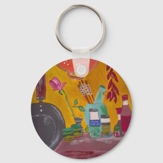 Saffron And Chillies Key Ring