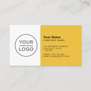 Saffron Colour modern minimalist any colour Business Card