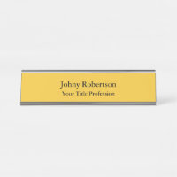 Saffron Golden Yellow Plain Elegant Professional