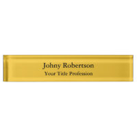 Saffron Golden Yellow Plain Elegant Professional