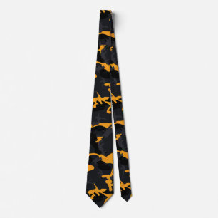 Saffron Highlights Camo Tie