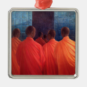 Saffron Monks Metal Tree Decoration