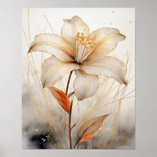 Saffron Serenity Poster