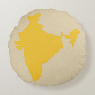 Saffron Spice Moods India Round Cushion