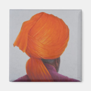 Saffron Turban 2014 Magnet