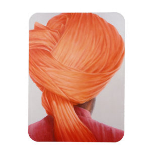 Saffron Turban Magnet