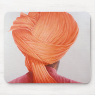 Saffron Turban Mouse Mat
