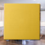 Saffron Yellow Solid Colour | Classic Elegant Tile<br><div class="desc">Saffron Yellow Solid Colour | Classic | Elegant | Trendy | Stylish | Gift</div>